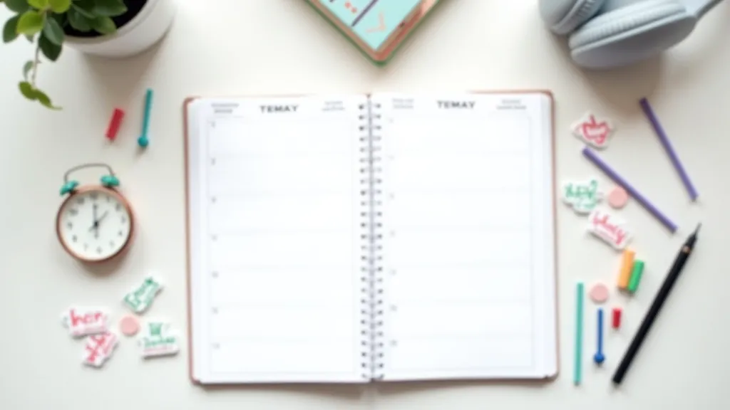 Study planner with daily language practice schedule
